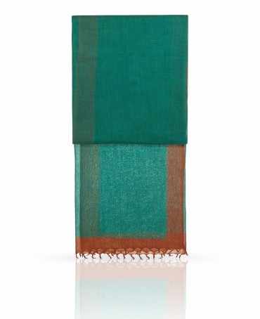 Палантин Унисекс W-BORDE/GREEN.RUST